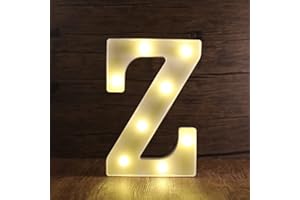 SMOTOT LED Buchstaben Lichter Alphabet Lampe Buchstabe Beleuchtung Lampe Beleuchtete Nachtlichter Dekoration für Geburtstag Weihnachten Hochzeit Party Valentinstag mit 2AA Batterie Spurlose Haken
