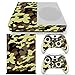 Produktbild Morbuy Xbox ONE S Design Folie Skin Vinyl Aufkleber Sticker für Microsoft Xbox ONE S Konsole + 2 Controller Skins Set (Camo Braun)