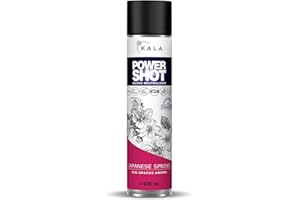 ‎KALA SCENT KALA - Geruchsneutralisierer für Räume POWER SHOT, Geruchsentferner für Große Flächen ca. 200 m3, Lufterfrischer mit Aktiver Neutralisator für alle Räume - Duft Japanese Spring, 600 ml