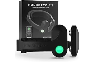 ‎PULSETTO Pulsetto FIT Vagusnervstimulation Gerät für besseren Schlaf und Stressabbau, Schlafhilfen für Erwachsene, personalisierte Entspannung, tragbar für langfristiges Wellness