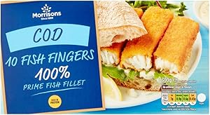 Morrisons 10 Cod Fish Fingers, 300g (Frozen)|200