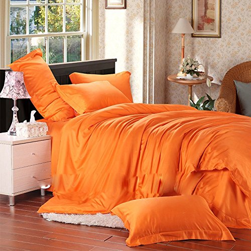 Kangroos.red Duvet Quilt Cover Case Single Double King Sizes Premium Quality Exceptionally Durable Duvet Set Hgih Thread Count Bedding sheet Bedding Duvet Set Pure Egyption Cotton Free Pillow Covers Orange King