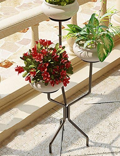 RZM flower pot shelf Rural Iron Balcony Flower Pot Frame Floor Type Chlorophytum Flower Rack Shelving Bonsai Frame Flower Rack plant stand ( Color : A )