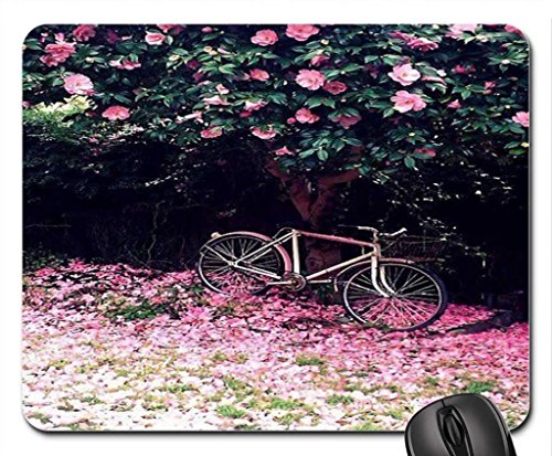 Preisvergleich Produktbild Pink Bike Mouse Pad, Mousepad (Flowers Mouse Pad)