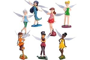 SWZY 7 Pièces Fées de Jardin Décorations Mini Statue de Fée Fées Topper de Gâteau pour la Décoration de Gâteau d'anniversaire de Famille et Jardin