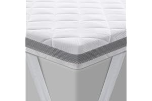 ‎BEDSTORY BedStory Gel Topper 140x200cm h3/h4 aus 7,5cm Höhe Kaltschaumkern, atmungsaktive 3D-Netz Bezug, Bequeme Matratzentopper für Boxspringbett und unbequemem Betten Schlafsofa