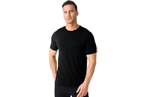 Merino Protect 100% Merino Shirt Herren Kurzarm Geruchsresistent Merinowolle Unterwäsche Leicht Wandern Reisen T-Shirt Weich Unterhemd