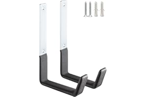 PYBTOOL Utility-Haken für Garagenwand, robuste Garagen-Aufbewahrungshaken, Gartenwerkzeug-Organizer, Stahl-Wandmontage-Aufbewahrungshaken (Medium 12.5x19cm)