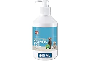 Healthy Hounds PUREST SCOTTISH SALMON OIL for Dogs, Cats, Horses, Pets | 100% Pure Natural Food Grade Fish Oil Supplement | Omega 3 for Skin, Coat, Itchy Dog, Hip Joint, Heart, Brain Health (500ml)