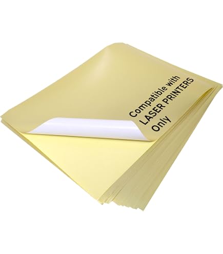 50 Blatt selbstkleben A4 Etiketten - ial für Tintenstrahldrucker