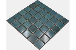 CONWIRE Mosaik Fliese Keramik grün Celadon Heritage Emerald für WAND BAD WC DUSCHE KÜCHE FLIESENSPIEGEL THEKENVERKLEIDUNG BADEWANNENVERKLEIDUNG WB16-0602