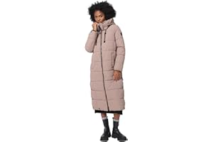 MARIKOO Damen Winterjacke Steppmantel lang gesteppter Mantel Winter Parka Jacke warm B985