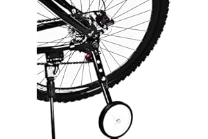 Dioche 2 unids/set universal de ruedas de entrenamiento de engranaje de engranaje bicicleta ruedas de entrenamiento ajustable bicicleta accesorios para niños bicicletas 16 a 22 pulgadas (negro)