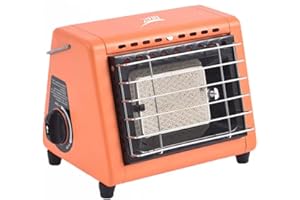 AOTUMUT Calentador de gas portátil para tienda de campaña, estufa de ahorro de energía, quemador de butano de doble uso para pesca al aire libre, senderismo