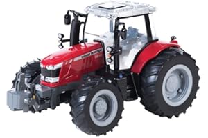 Britains Big Farm 1:16 Massey Ferguson 6613 zabawka do ciągnika, zestaw rolniczy, zabawki do ciągników kompatybilne z zabawkami rolniczymi w skali 1:16, odpowiednia dla kolekcjonerów i dzieci 3Y,