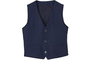 VERTBAUDET Veste sans manches de cérémonie garçon en coton/lin