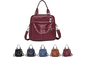 Boletochic Mini Rucksack für Damen leicht wasserdicht Lederrucksack Geldbörse Reise modischer Rucksack Design Umhängetasche für Damen
