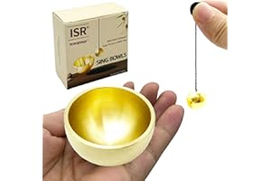 YOYODOGS Mini Singing Bowls for Healing Set,Portable Sound Bowl Brass Handcrafted for Yoga,Meditation And Mindfulness,Chakra Healing Relaxation Gifts For Men,Women