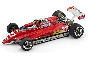 BRUMM Modellino Auto Ferrari 126C2 GP San Marino 1982 + Pilota #27 Scala 1:43 2005 R267CH