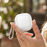 CaseOnn Galaxy Buds FE - Buds Core Kılıf Askı Aparatlı Transparan Silikon Şeffaf