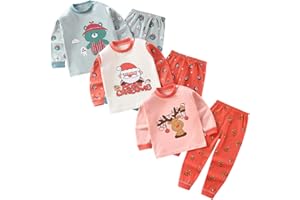 XM-Amigo Conjunto térmico de 3 Capas de Base para niños – Parte Superior e Inferior, Ropa Interior térmica para niñas/niñas, Ropa Interior Larga y Pantalones Largos, Pijamas térmicos Largos