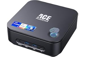 ACEMAGICIAN Mini PC W11 Pro,Intel Core i5 11320H,16Go DDR4 RAM 512Go SSD Micro Ordinateur de Bureau,Thunderbolt 4/DP/HDMI Triple Output,Intel Iris XE Graphics 96EU 8K,Fingerprint,Built-in Speaker