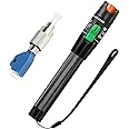 Guakiili Visual Fault Locator Kit 30mW, 30KM VFL Red Light Pen with 2.5mm Universal Connector FC to LC Adapter, FTTH Fiber Optic Tester for Network Cable Test