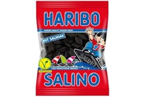 CHINSU Salino - Bonbons à la réglisse salée pour les amateurs de sensations fortes - Compatible avec Haribo 175g