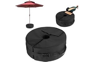 Ledeak Pieds de Parasols Sac de Poids, Sac Lestage 18" Amovible Parasol Rond de Plage Patio Base de Lestage de Parasol, Sac de Poids de Base pour Parapluie Jardin Résistant Auvent Support de Sable
