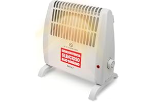 SOGO Calefactor Bajo Consumo con Temperatura Regulable – Calefactor Aire Caliente Silencioso con Termostato - Calefactor Baño, Cocina, Ideal para Espacios Pequeños - Estufa Eléctrica Bajo Consumo