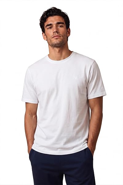 Van Heusen Men’s Crew Neck T-Shirt – Soft & Breathable Cotton | Regular Fit…