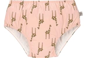 ‎LÄSSIG LÄSSIG Baby-und Kleinkind-Schwimmwindel Badewindel Badehose mit Windel mit UV-Schutz Giraffe rose 19-24 Monate