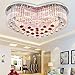 Produktbild Beleuchtung Schmetterling herzfrmigen Form romantischen europischen Stil Lampe LED-Kristalldeckenschlafzimmerlampe runden herzfrmigen Wohnzimmer Restaurant Lichter 220v Macht 20-30W , heart-shaped , 80*30cm