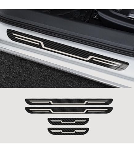 4-teiliger Einstiegsleisten Schutz Für Toyota RAV4 - Carbon Fiber Türschwellen Aufkleber