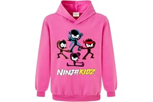 FORLCOOL Ninja Kidz Boys Sports Hoodie Kids Top Girl Print Jumper