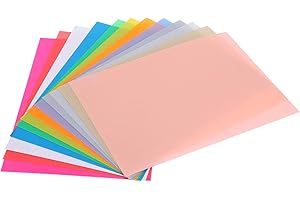 ‎ATYHAO Schrumpffolienbögen, 12 Stück, Bunte Schrumpffolien, Papiere, DIY-Schlüsselanhänger, Handgefertigtes Zubehör, 14,5 X 20 Cm