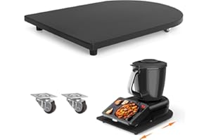 CYEEHXIN Tabla deslizante para Thermomix TM7, tabla de desplazamiento rápido para Thermomix Vorwerk robot de cocina TM7, accesorio de tabla (bambú)