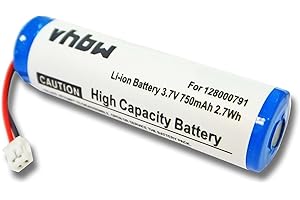VHBW Batteria LI-ION per DATALOGIC QuickScan Mobile 2130, M2130 sostituisce 128000791, 90ACC1945 750mAh 3.7V