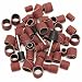 Produktbild 63pcs 80Grit Trommel Schleifen Kit 1/2 3/8 1/4 Zoll Sand Dorne Fit Dremel Nagelbohrer Werkzeug Bohrmaschine