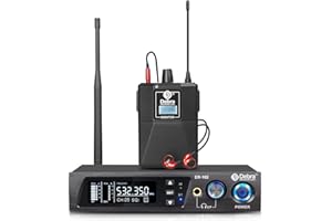D Debra Audio PRO ER-102 UHF Einkanal Wireless In Ear Monitor System mit Überwachungsart für Bühne, Band, Aufnahmestudio, Musiker, Überwachung (1 Bodypack mit Sender)