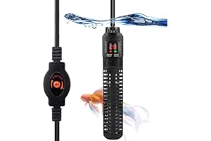 Sgizoku 500W Aquarium Heater with Over-Temperature Protection and Automatic Power-Off When Leaving Water - Fish Tank Heater Use for Saltwater and Freshwater Aquarium