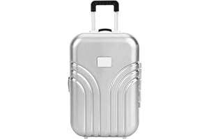 Zerodis Jouet Valise Bébé Valise Jouet en Plastique Mignon Roulement Valise Mini Boîte à Bagages pour Enfants Bébé Filles Enfants (White)