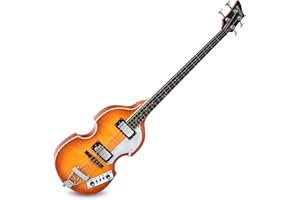 Rocktile VB-1 "Sir Paul" Vintage Beatbass - Bajo violín - Bajo eléctrico - Hollowbody - 2 Humbucker - Sunburst