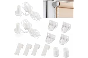 NOKWOCY Zestaw 2 uchwytów do rolet 17 mm, części zamienne do okien