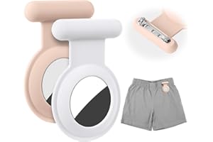 AXFEE Etui AirTag, etui na AirTag, ukryte z pinezką, silikonowy uchwyt do Apple Air Tag, odporne na wstrząsy etui GPS Tracker, etui do nawigacji GPS dla dzieci, osób starszych, zwierząt domowych