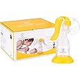 REQUISITE NEEDS Manual Breast Pump, Compact Design, Personal Fit Flex Shields, Cleaning Brush