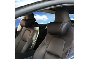 TOPABYTE Coussins D'appui-tête de Voiture, Oreiller Cervical pour Siège Auto, Souple Coussin de Nuque Support Appui-tête en Mousse à Mémoire de Forme Coussin Conducteur, 2 Pièces, Noir