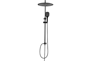 Görbach Colonne de Douche Complet sans Robinetterie Douchette Douche Salle de Bain Ensembles pour Salle de Bian Colonne Douche Design Système Douche Pluie avec Douche de Tête D30.