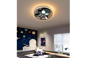 SAIVITT Deckenleuchte LED Dimmbar Kinderzimmer Schlafzimmer Deckenlampe mit Fernbedienung Kreativ Cartoon Marvel Spiderman Rund Deckenbeleuchtung für Modern Junge Kinder Babyzimmer Wandleuchte (Schwarz Ø45cm)
