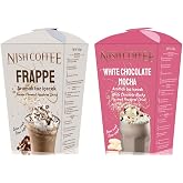 Nish Frappe, White Chocolate Mocha Flavored Powder Drink Set with 2&rsquo; (2X250 Gr)